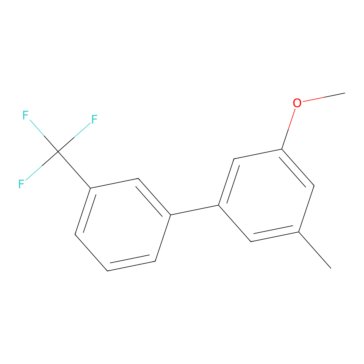 1-Methoxy-3-methyl-5-[3-(trifluoromethyl)phenyl]benzene molecular structure, CAS 1261603-31-9