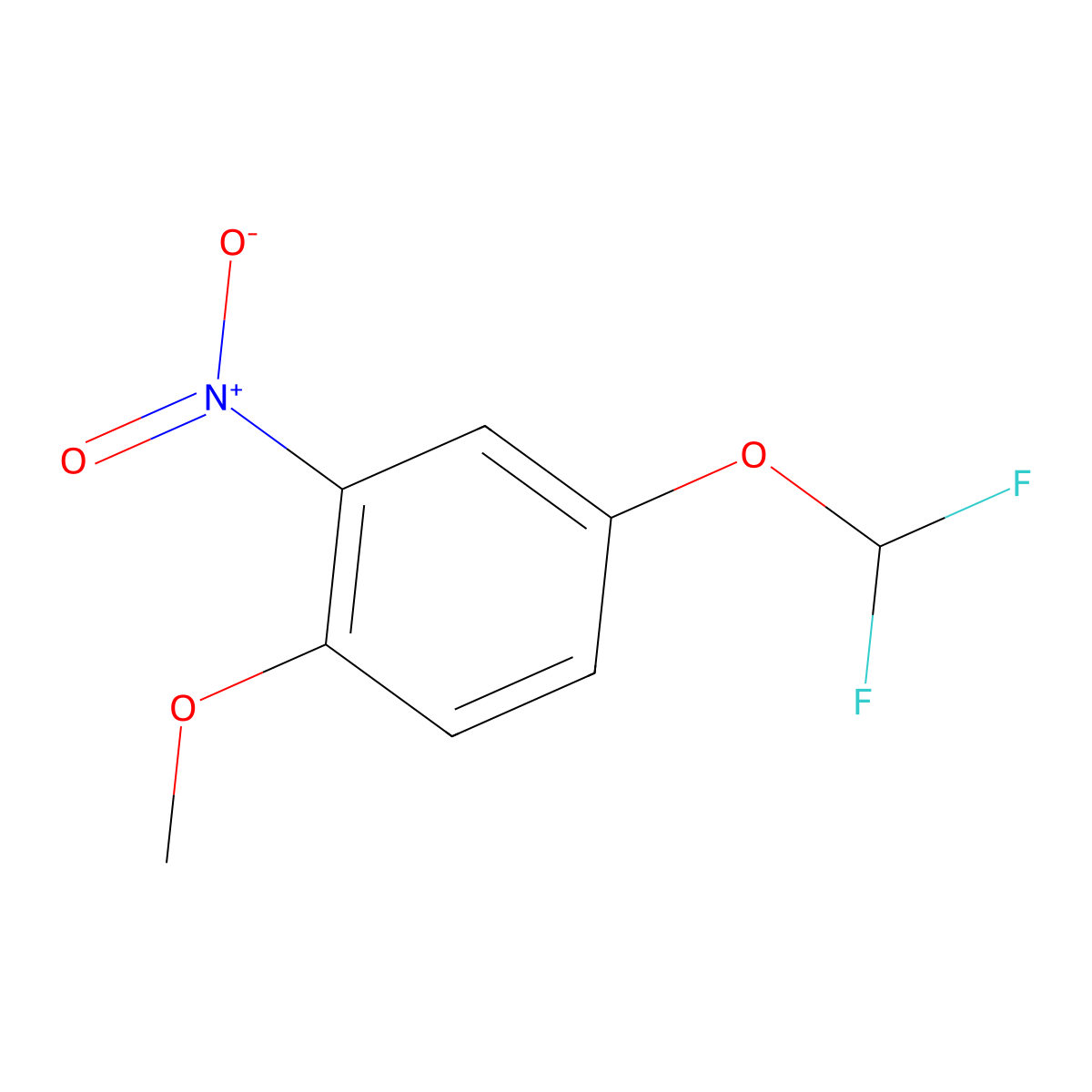 4-(Difluoromethoxy)-1-methoxy-2-nitrobenzene molecular structure, CAS 1261605-12-2