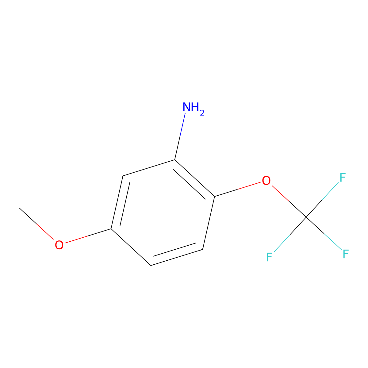 5-Methoxy-2-(trifluoromethoxy)aniline molecular structure, CAS 1261608-09-6