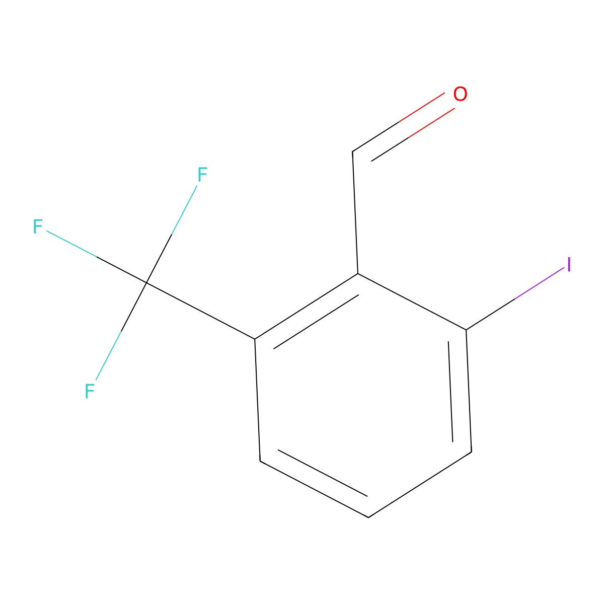 2-Iodo-6-(trifluoromethyl)benzaldehyde molecular structure, CAS 1261612-24-1