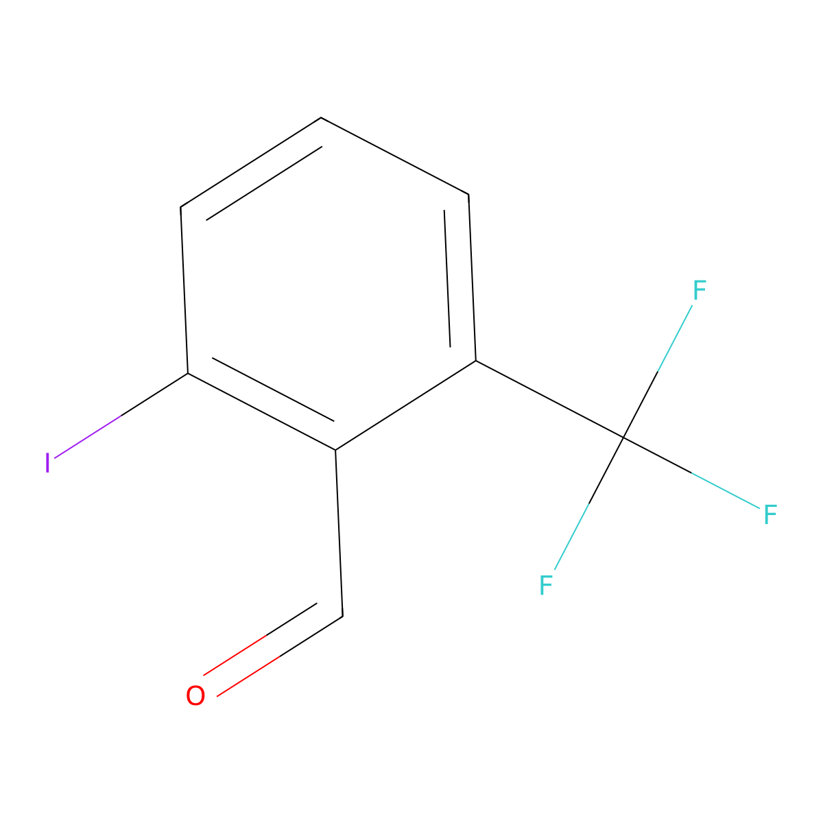 2-Iodo-6-(trifluoromethyl)benzaldehyde molecular structure, CAS 1261612-24-1