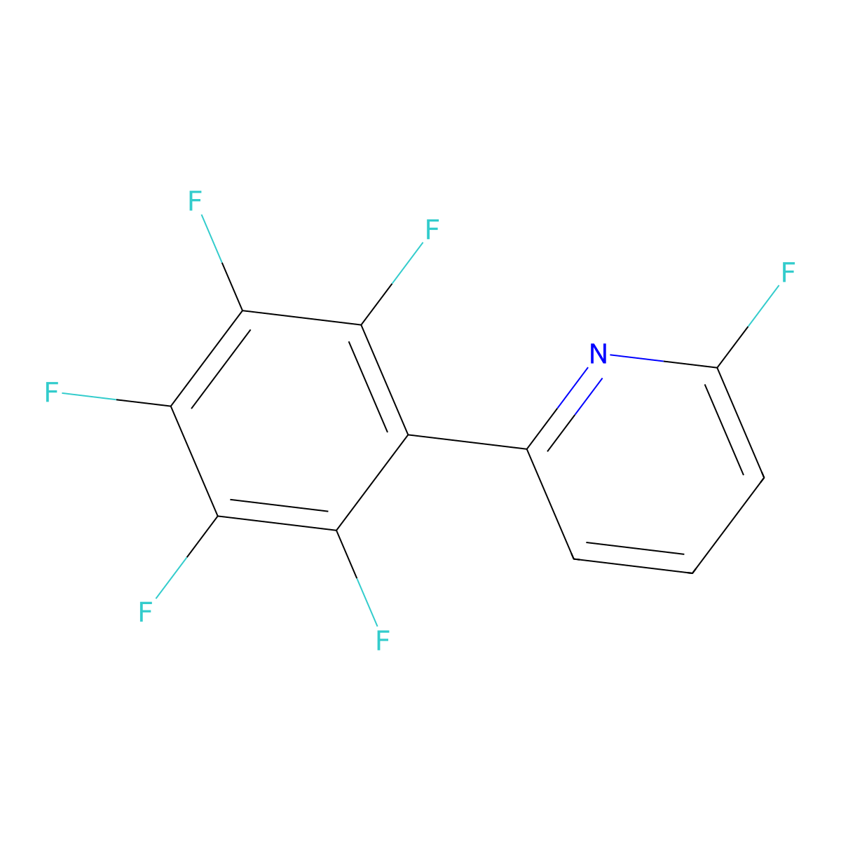 2-Fluoro-6-(pentafluorophenyl)pyridine molecular structure, CAS 1261612-25-2