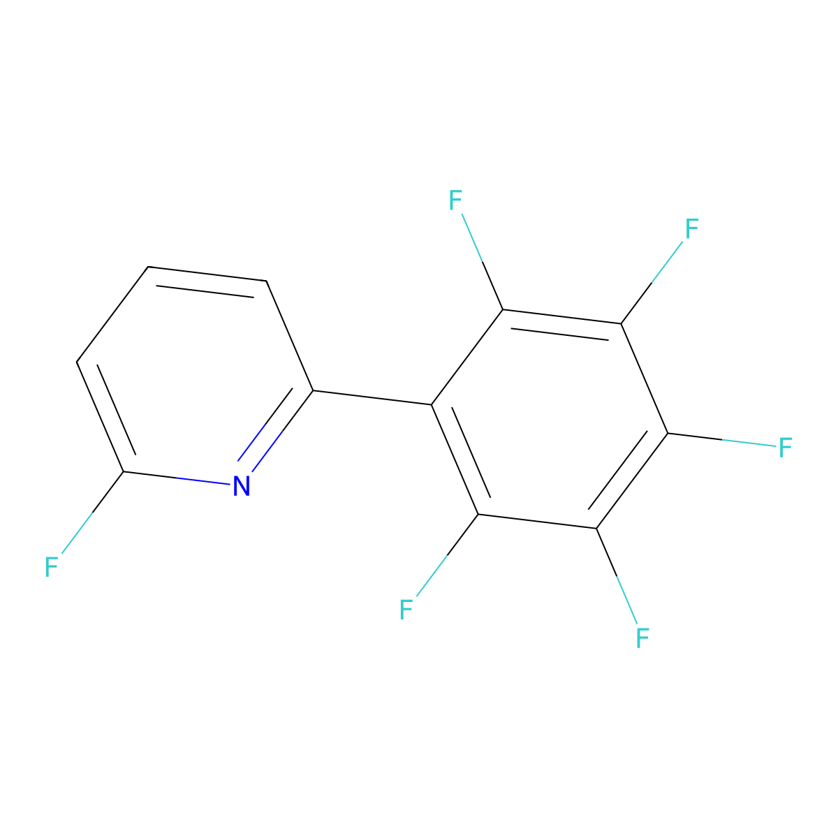 2-Fluoro-6-(pentafluorophenyl)pyridine molecular structure, CAS 1261612-25-2