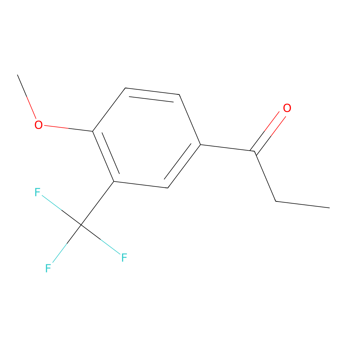 1-[4-Methoxy-3-(trifluoromethyl)phenyl]-1-propanone molecular structure, CAS 1261614-14-5