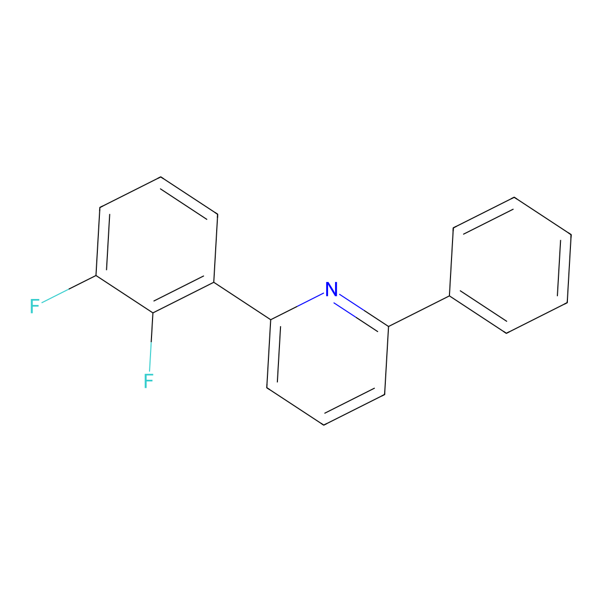 2-(2,3-Difluorophenyl)-6-phenylpyridine molecular structure, CAS 1261614-72-5