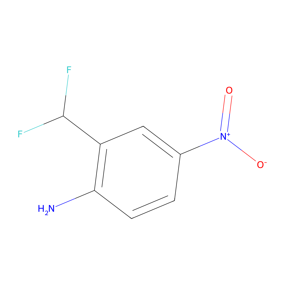 2-(Difluoromethyl)-4-nitroaniline molecular structure, CAS 1261617-68-8