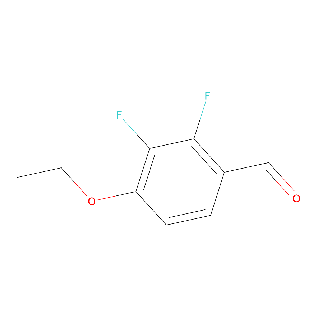 4-Ethoxy-2,3-difluorobenzaldehyde molecular structure, CAS 126162-95-6
