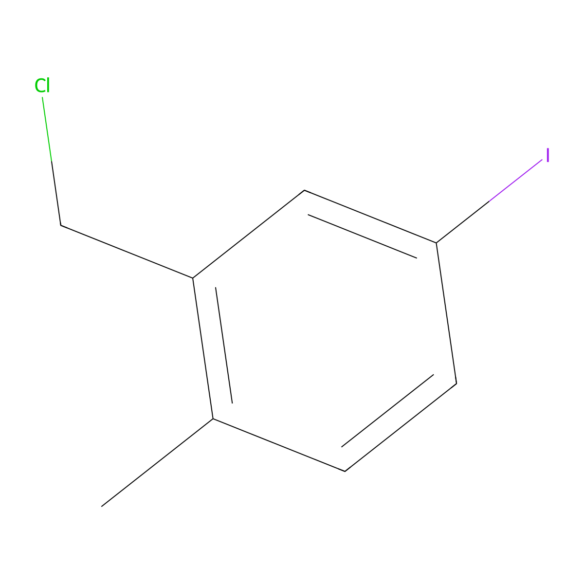 2-(Chloromethyl)-4-iodo-1-methylbenzene molecular structure, CAS 1261621-68-4