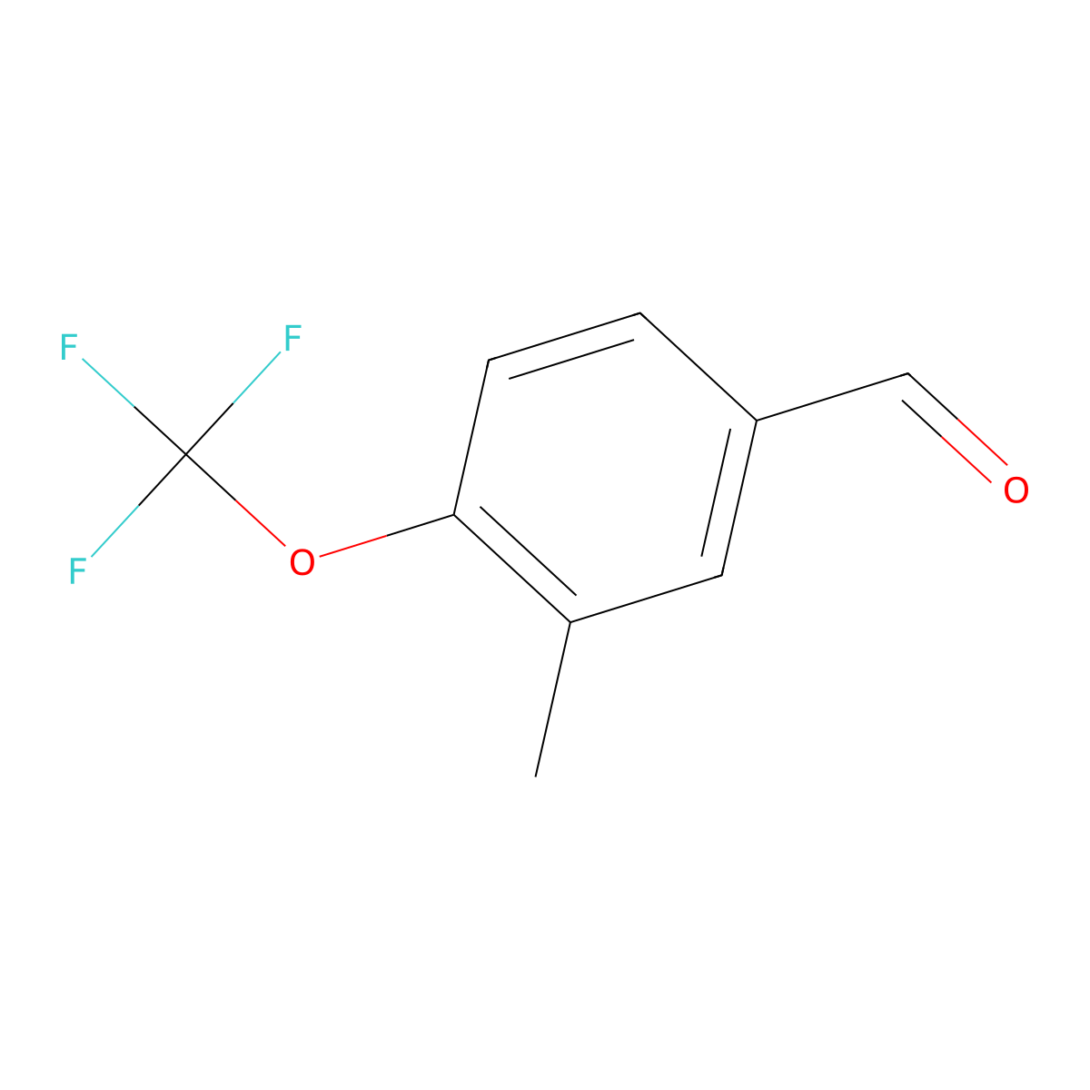 3-Methyl-4-(trifluoromethoxy)benzaldehyde molecular structure, CAS 1261621-70-8