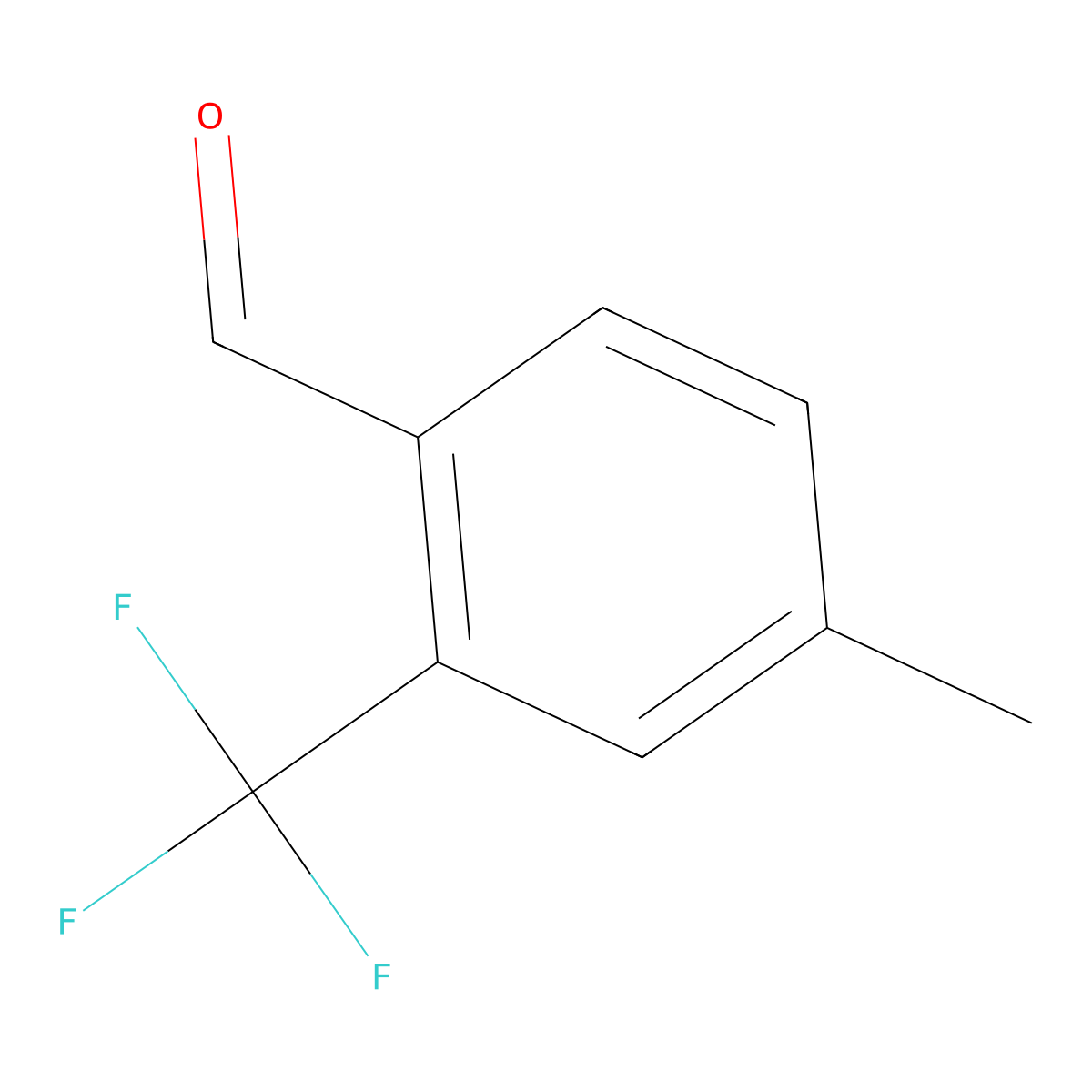 4-Methyl-2-(trifluoromethyl)benzaldehyde molecular structure, CAS 1261622-11-0