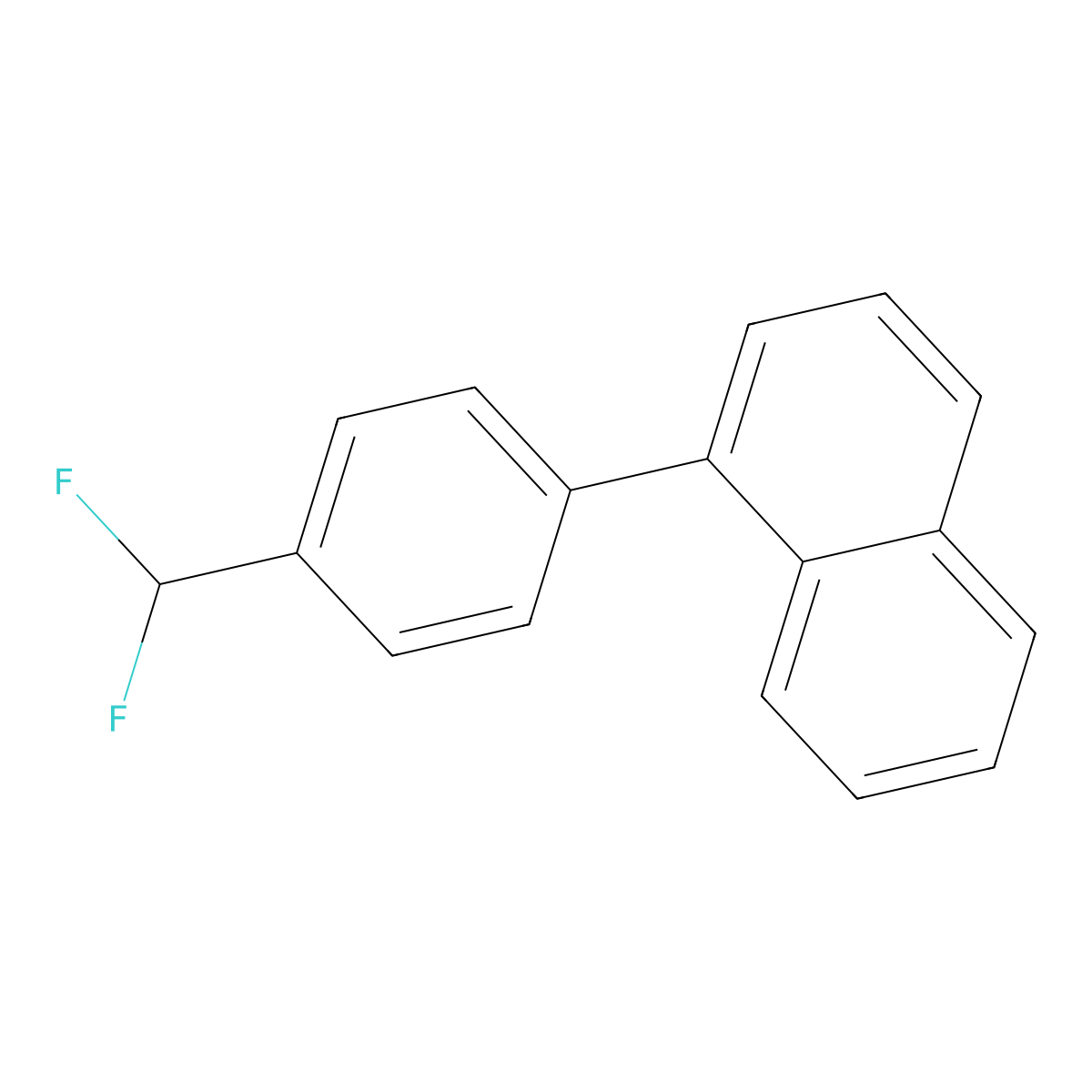 1-(4-(Difluoromethyl)phenyl)naphthalene molecular structure, CAS 1261624-49-0