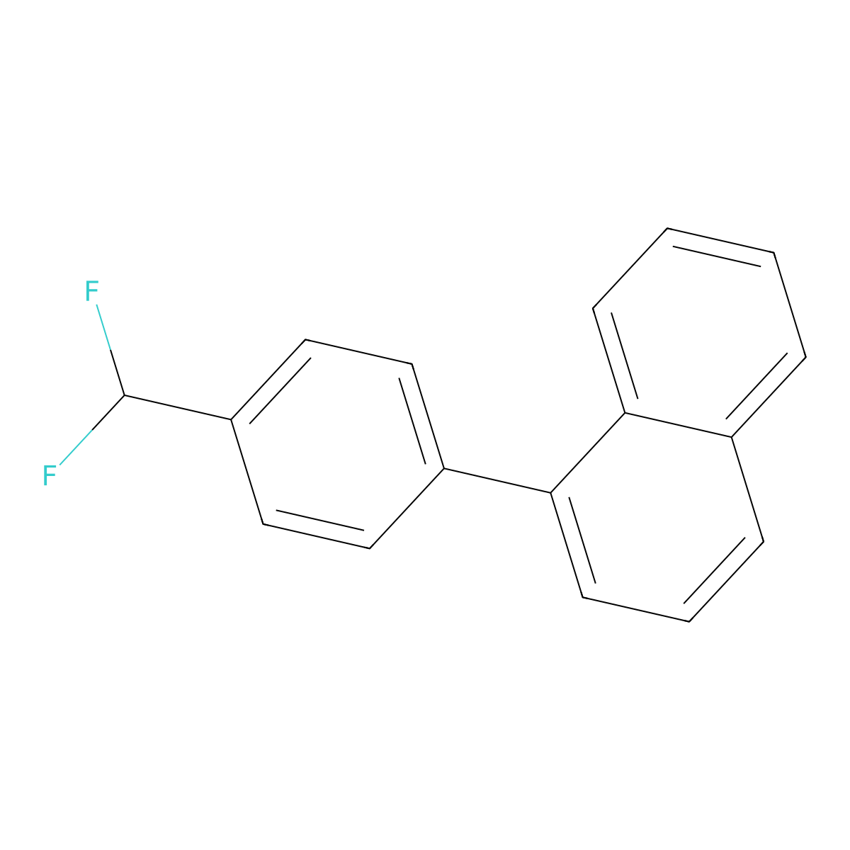 1-(4-(Difluoromethyl)phenyl)naphthalene molecular structure, CAS 1261624-49-0