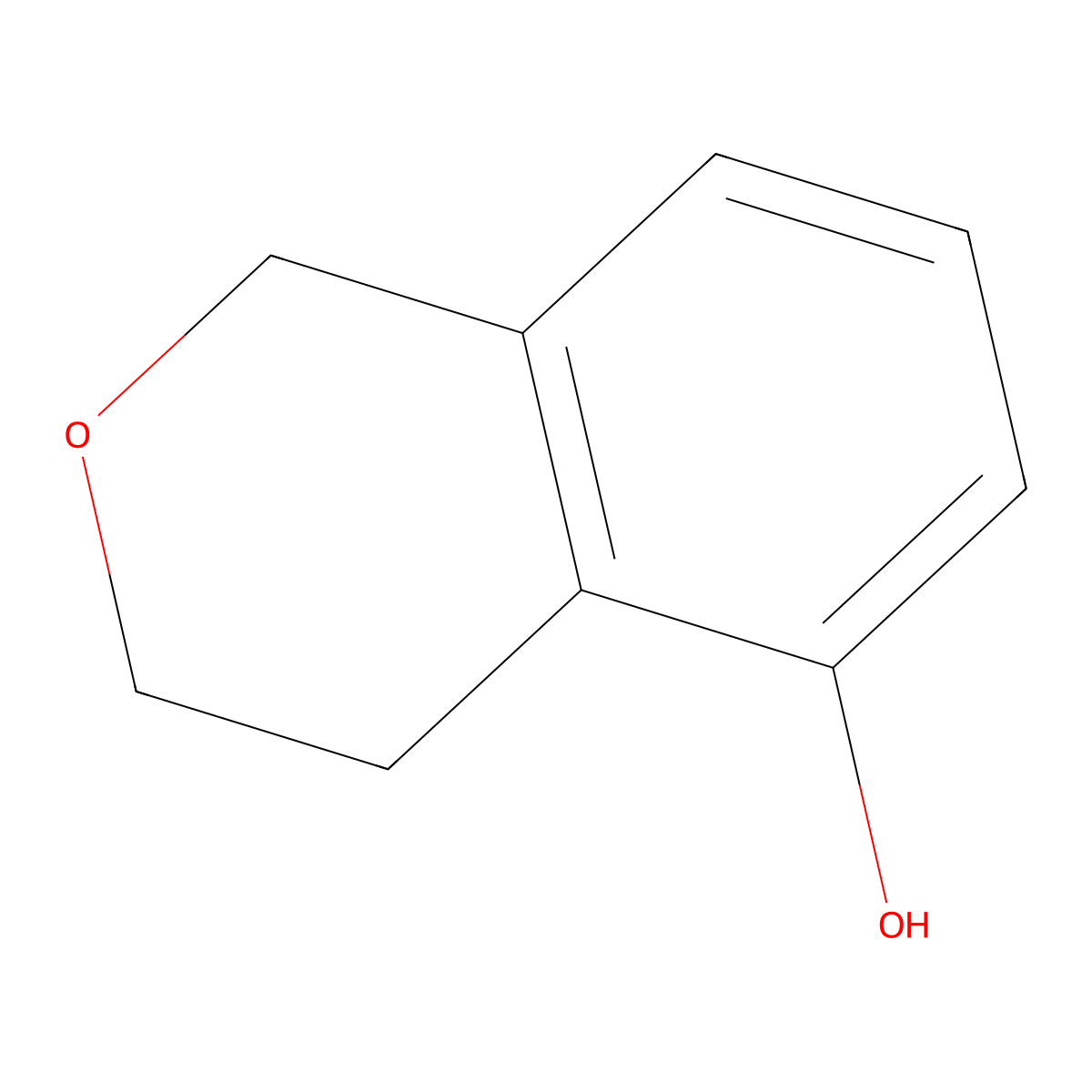3,4-dihydro-1H-2-benzopyran-5-ol molecular structure, CAS 1261624-59-2