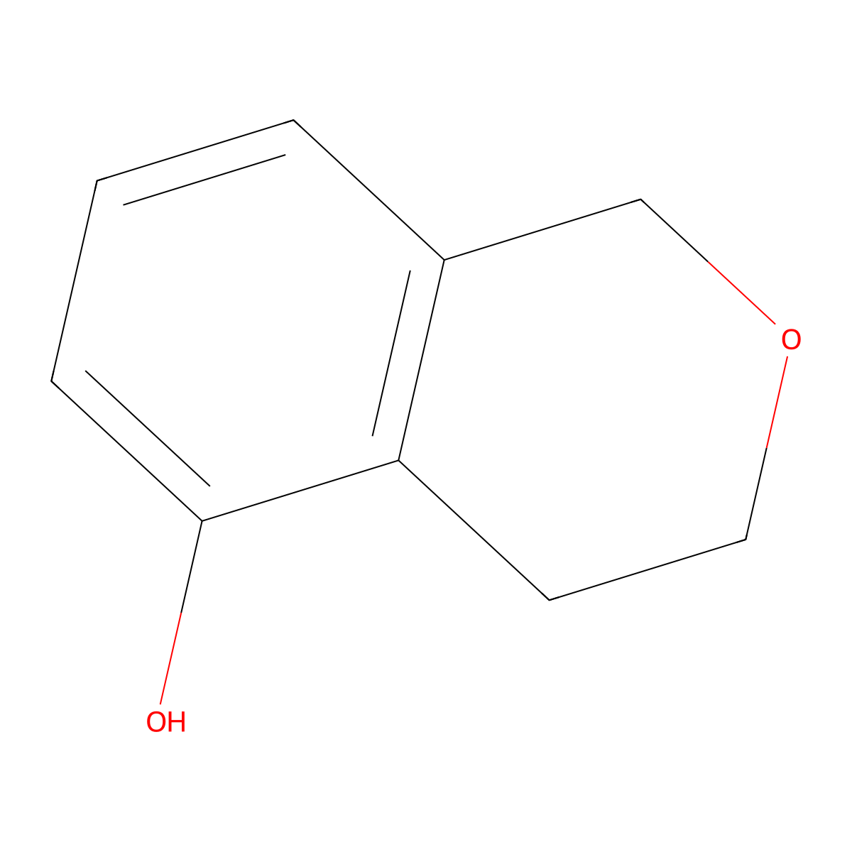 3,4-dihydro-1H-2-benzopyran-5-ol molecular structure, CAS 1261624-59-2