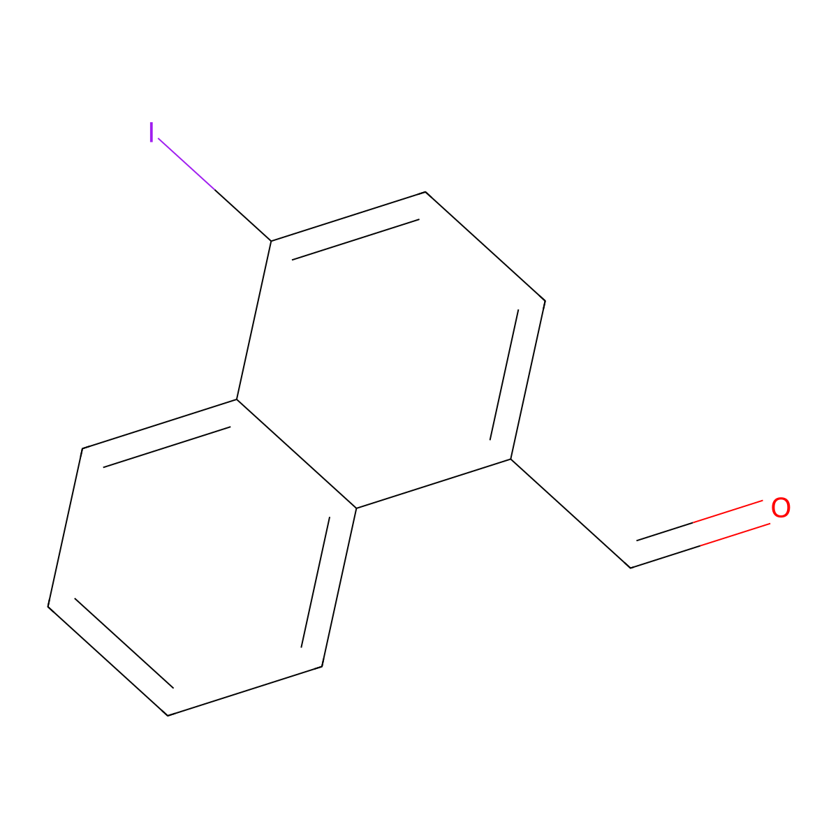 4-Iodo-1-naphthaldehyde molecular structure, CAS 1261626-80-5
