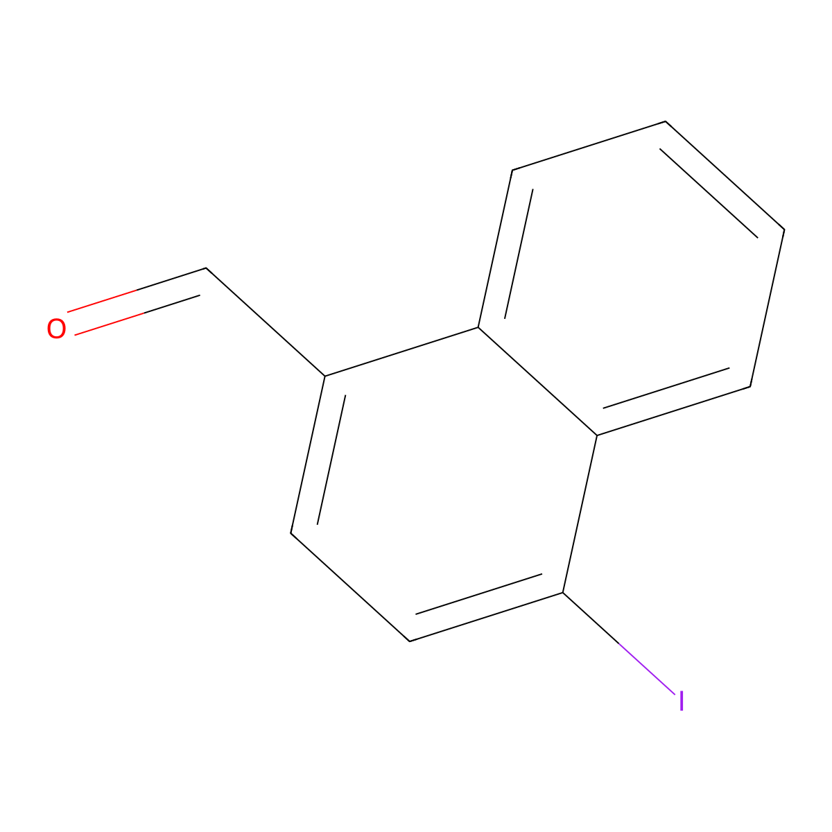 4-Iodo-1-naphthaldehyde molecular structure, CAS 1261626-80-5
