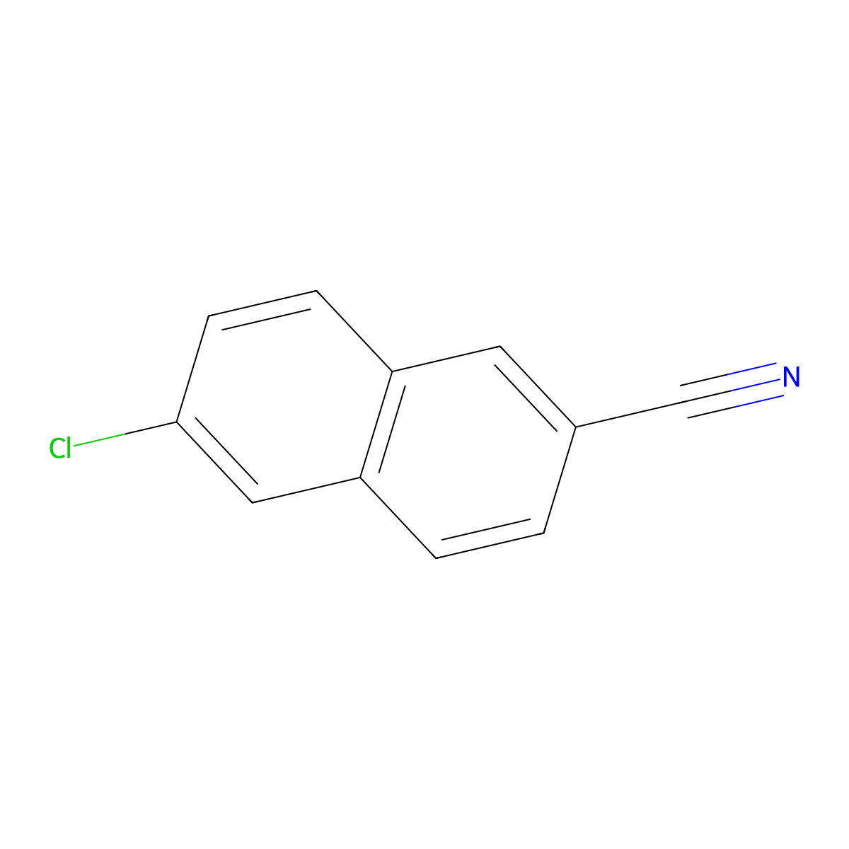 6-Chloronaphthalene-2-carbonitrile molecular structure, CAS 1261626-91-8