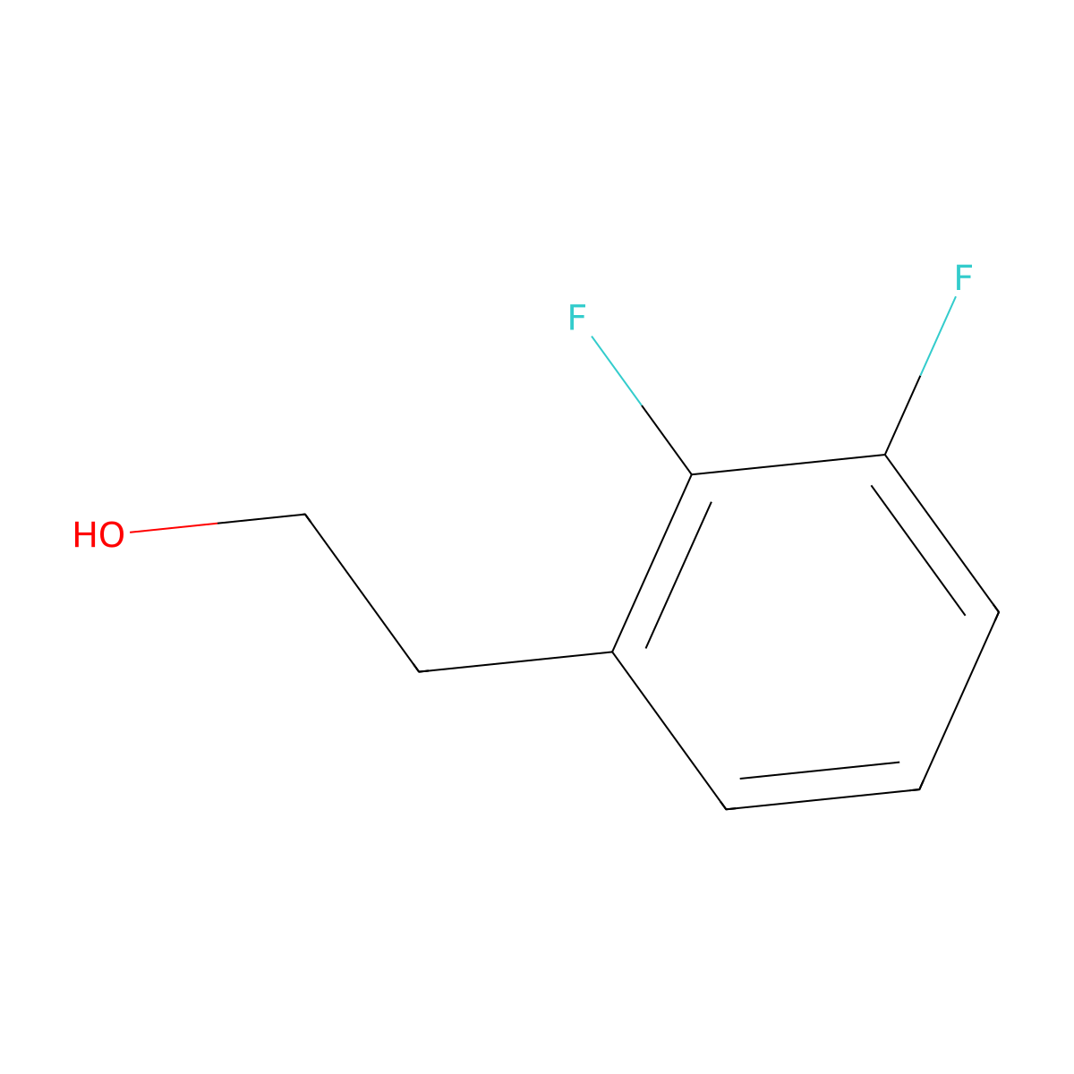 2-(2,3-Difluorophenyl)ethanol molecular structure, CAS 126163-30-2