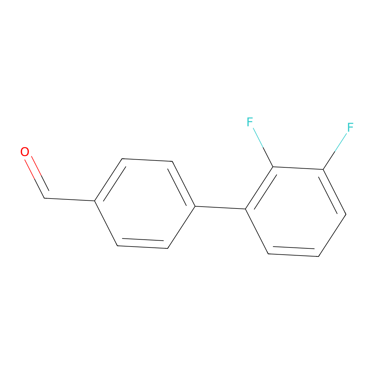 4-(2,3-Difluorophenyl)benzaldehyde molecular structure, CAS 126163-38-0