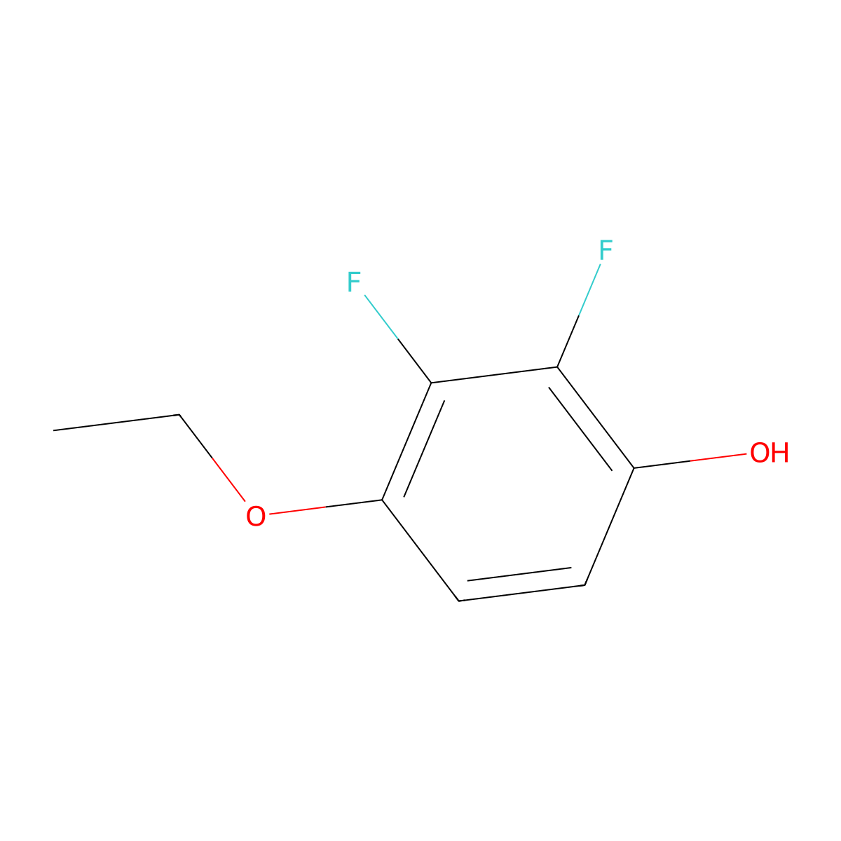 4-Ethoxy-2,3-difluorophenol molecular structure, CAS 126163-56-2