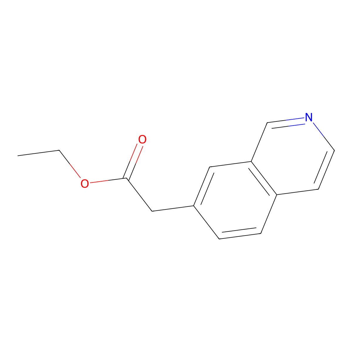 Ethyl 2-(isoquinolin-7-yl)acetate molecular structure, CAS 1261630-01-6
