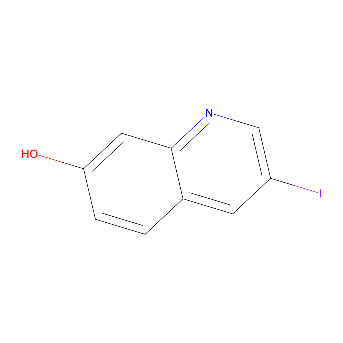 3-Iodoquinolin-7-ol molecular structure, CAS 1261630-05-0