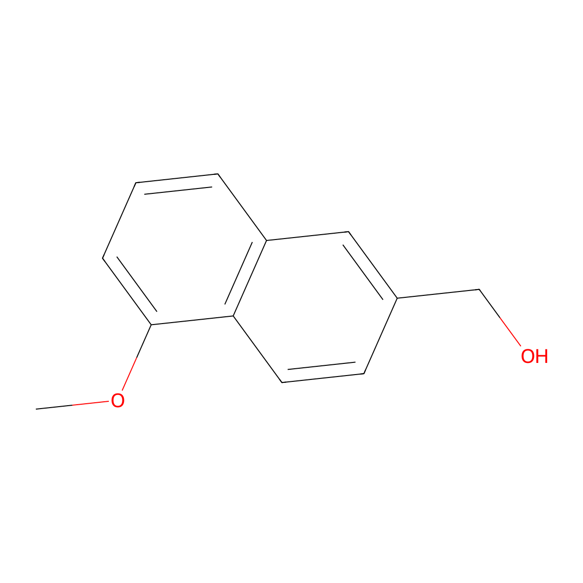 (5-Methoxynaphthalen-2-yl)methanol molecular structure, CAS 1261630-27-6