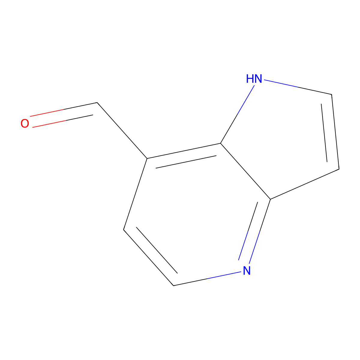 1H-pyrrolo[3,2-b]pyridine-7-carbaldehyde molecular structure, CAS 1261631-32-6