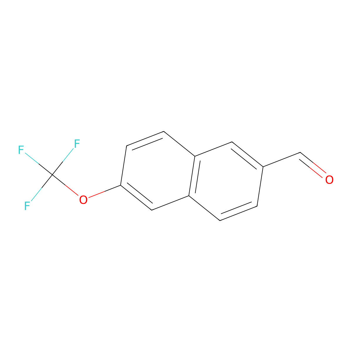 2-(Trifluoromethoxy)naphthalene-6-carboxaldehyde molecular structure, CAS 1261631-64-4