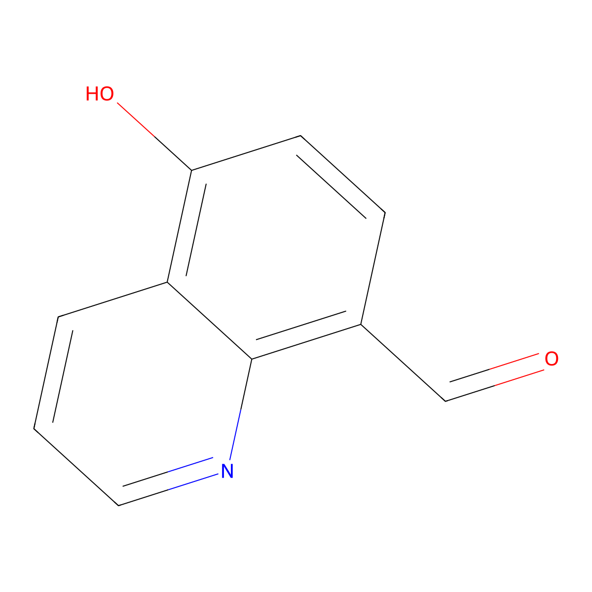 5-Hydroxyquinoline-8-carbaldehyde molecular structure, CAS 1261632-01-2