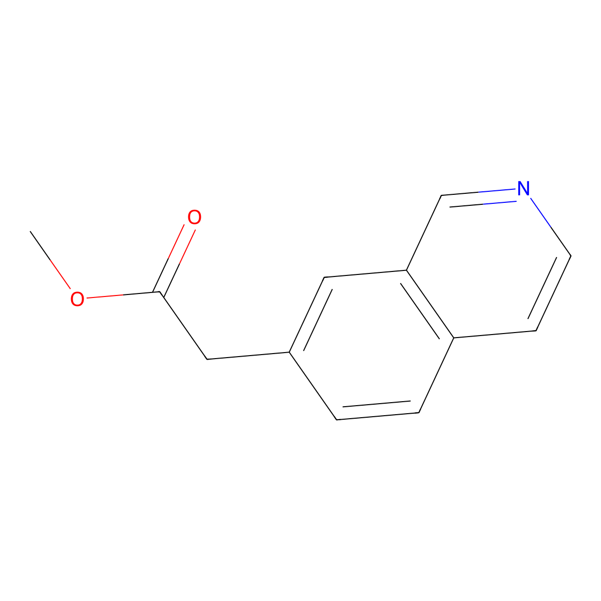 Methyl 2-(isoquinolin-7-yl)acetate molecular structure, CAS 1261633-82-2