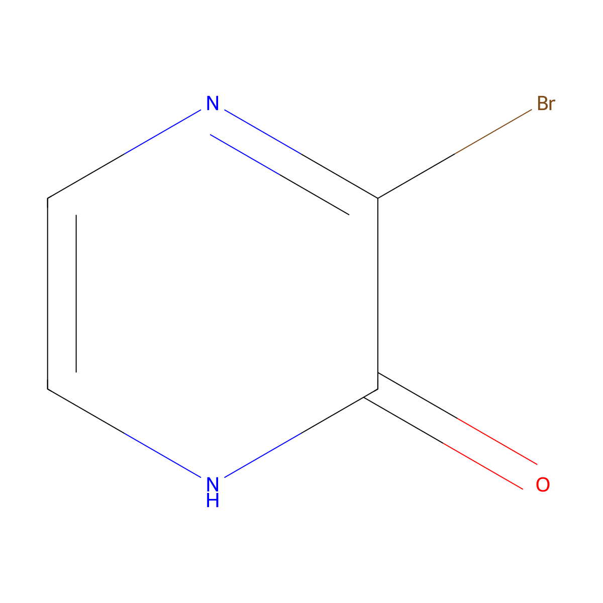 3-Bromopyrazin-2-ol molecular structure, CAS 1261634-06-3