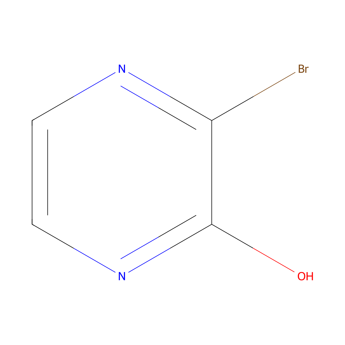3-Bromopyrazin-2-ol molecular structure, CAS 1261634-06-3