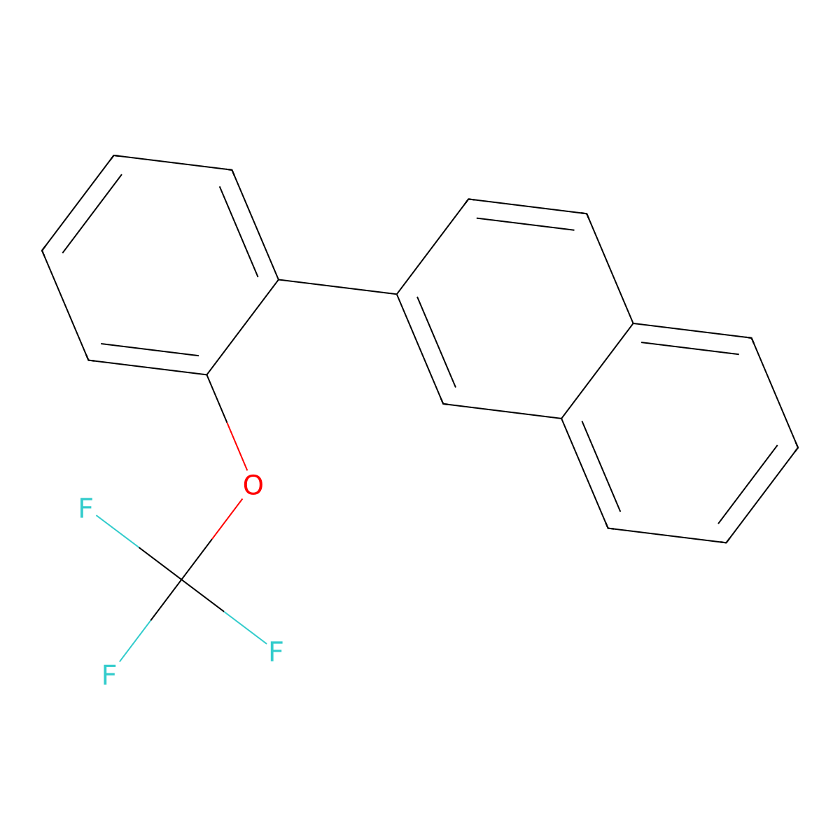 2-(2-(Trifluoromethoxy)phenyl)naphthalene molecular structure, CAS 1261634-66-5