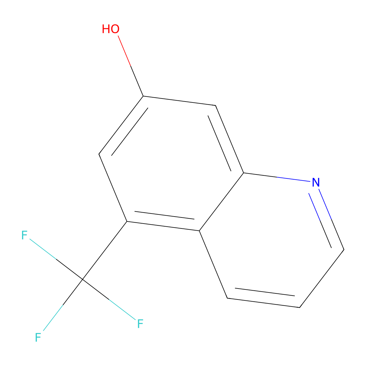 5-(Trifluoromethyl)quinolin-7-ol molecular structure, CAS 1261635-44-2