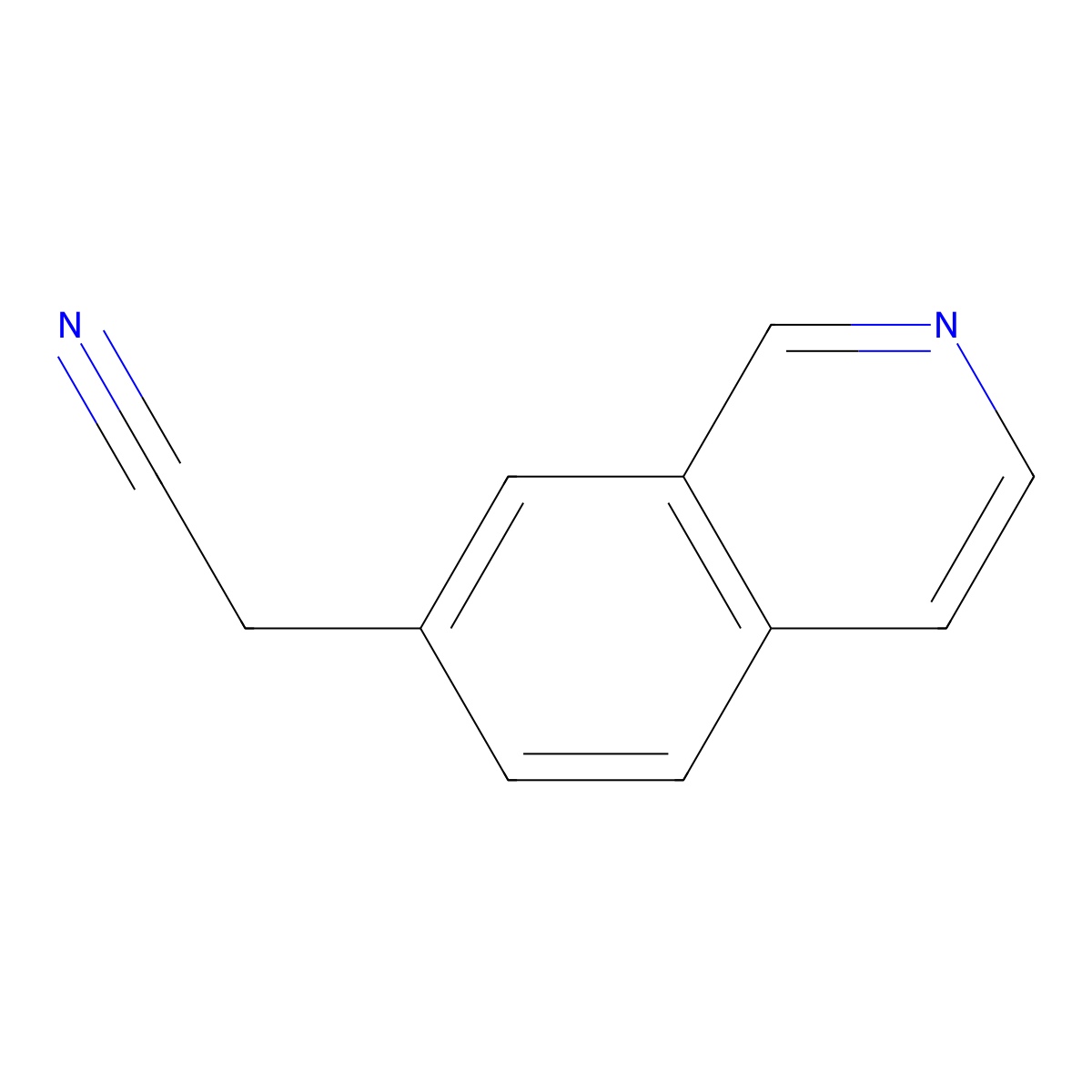 2-(Isoquinolin-7-yl)acetonitrile molecular structure, CAS 1261635-55-5