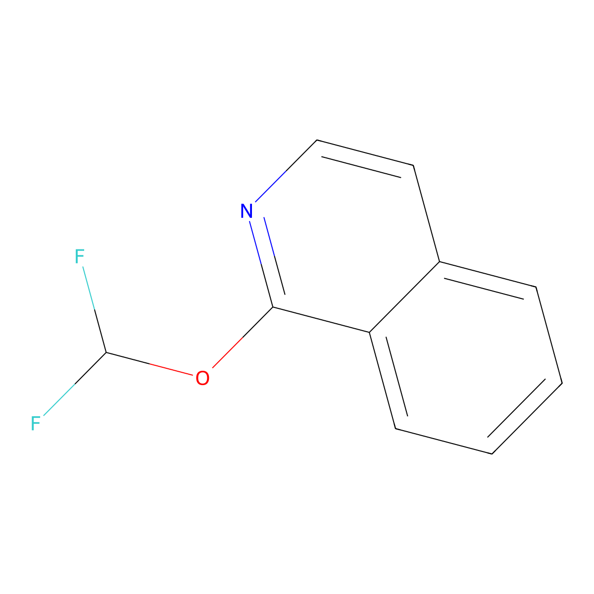1-(Difluoromethoxy)isoquinoline molecular structure, CAS 1261636-30-9