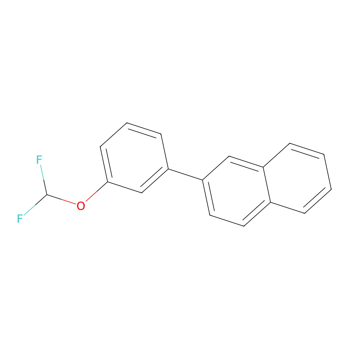 2-(3-(Difluoromethoxy)phenyl)naphthalene molecular structure, CAS 1261636-42-3