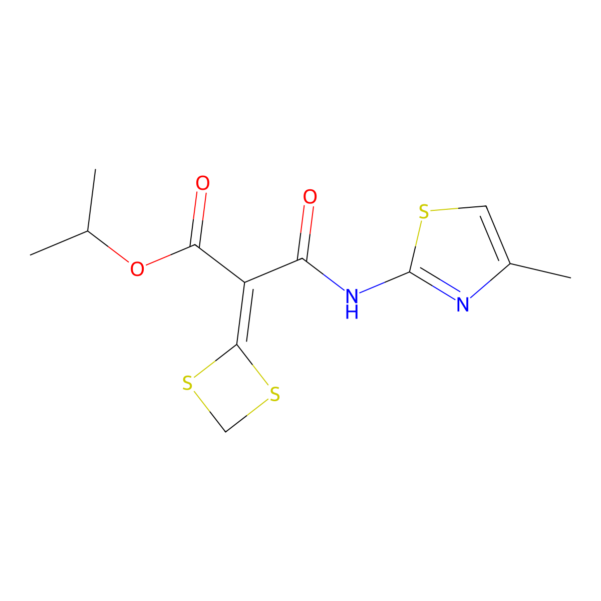 Mivotilate molecular structure, CAS 126164-80-5