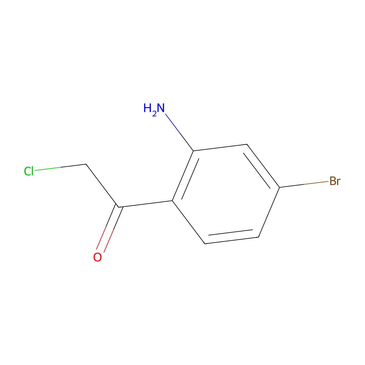 1-(2-Amino-4-bromophenyl)-2-chloroethanone molecular structure, CAS 1261640-05-4
