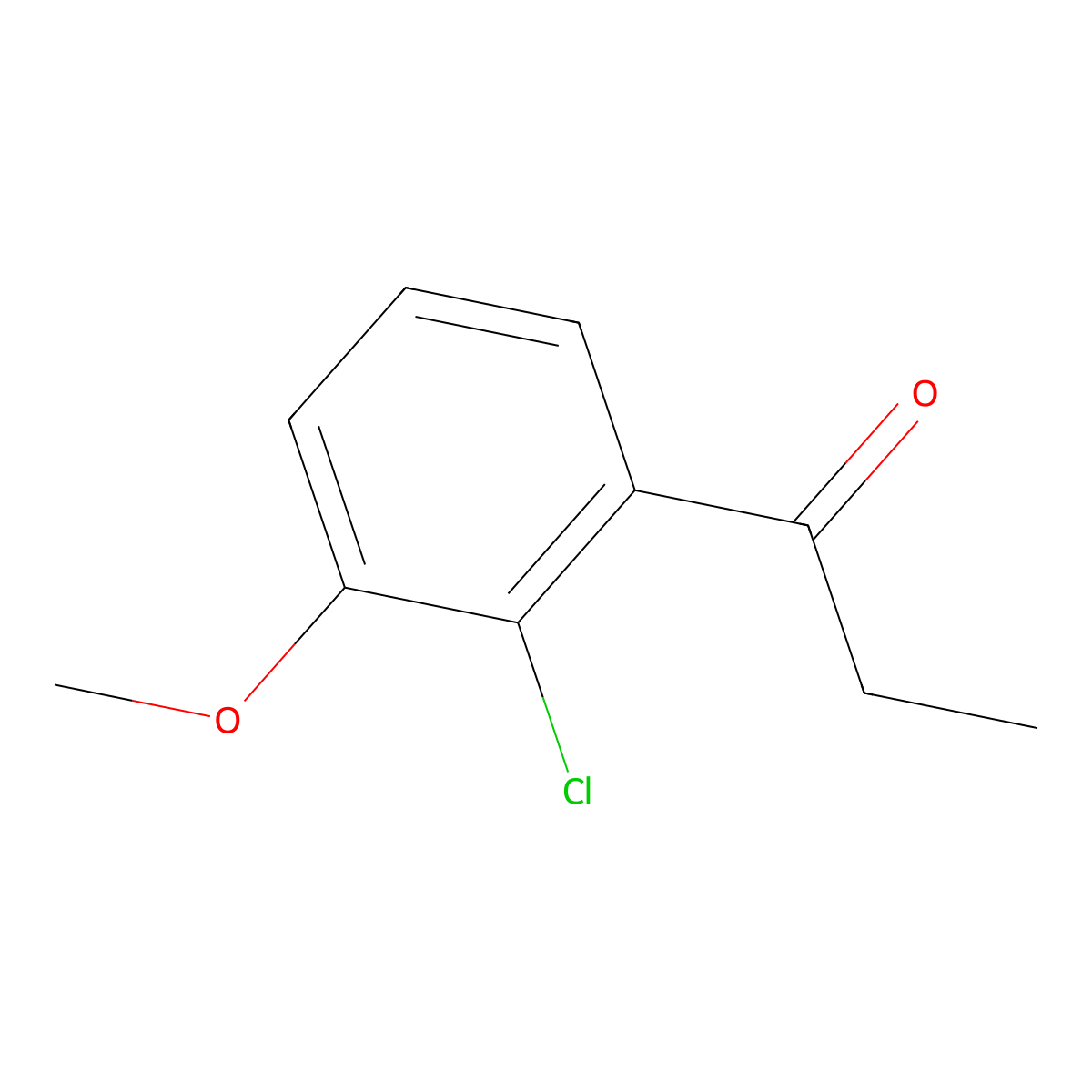 1-Propanone, 1-(2-chloro-3-methoxyphenyl)- molecular structure, CAS 1261642-66-3