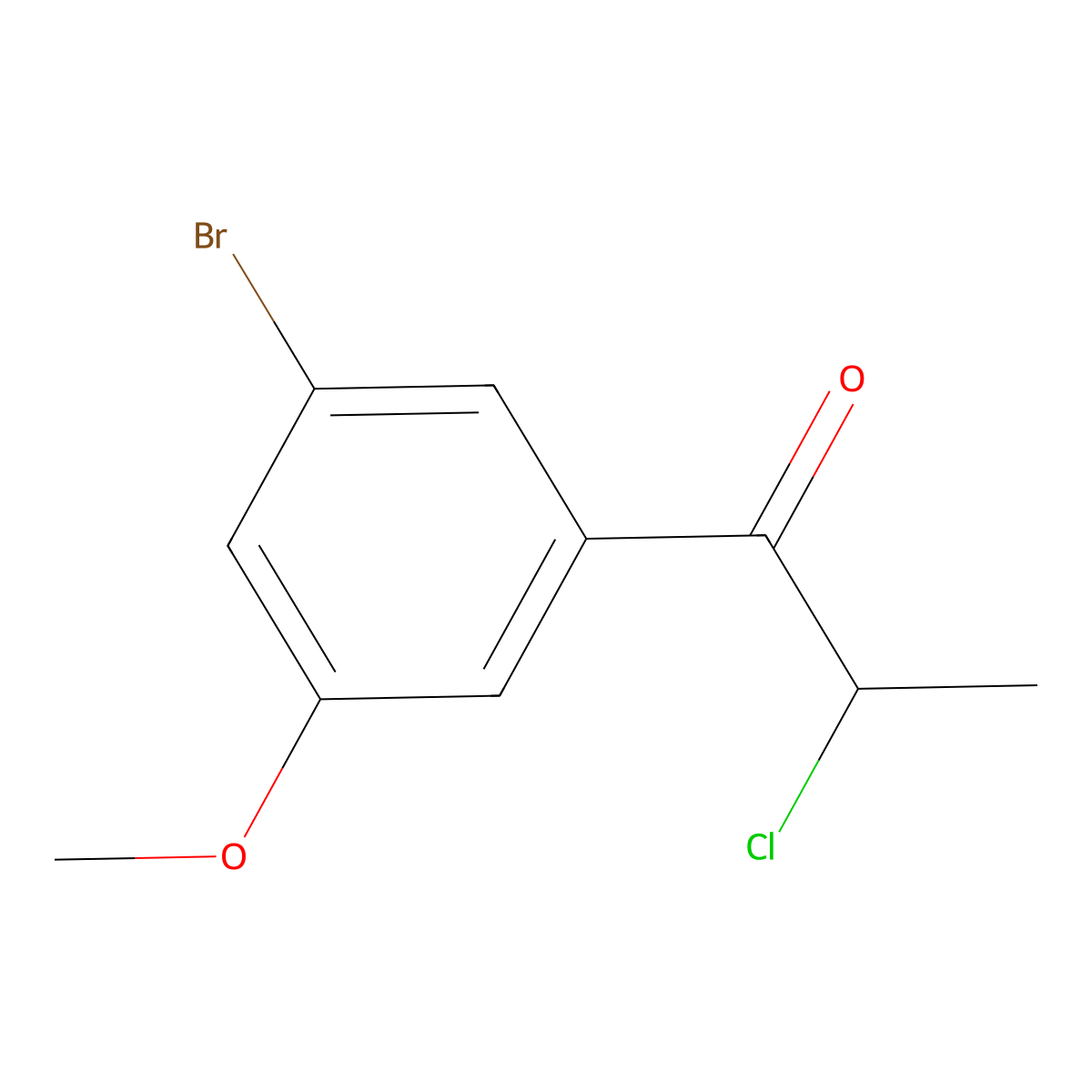 1-(3-Bromo-5-methoxyphenyl)-2-chloropropan-1-one molecular structure, CAS 1261643-13-3
