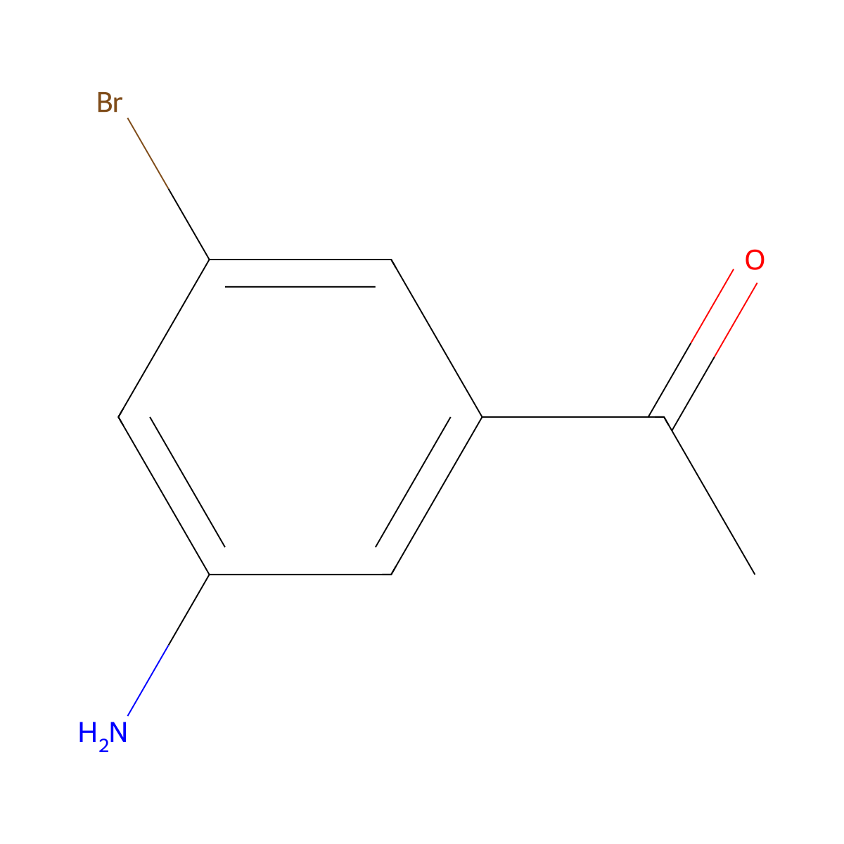 1-(3-Amino-5-bromophenyl)ethan-1-one molecular structure, CAS 1261645-31-1