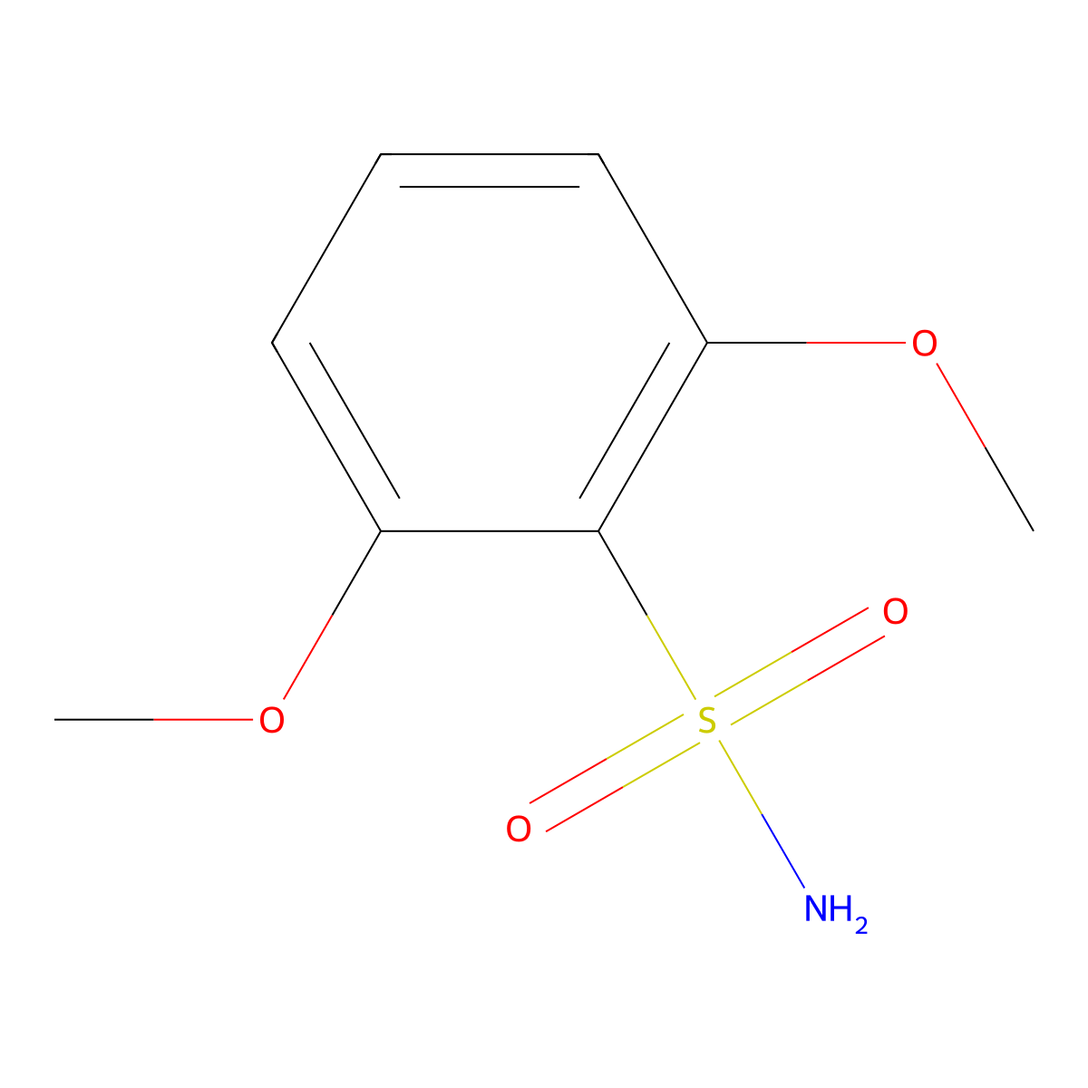 2,6-Dimethoxybenzenesulfonamide molecular structure, CAS 1261648-02-5