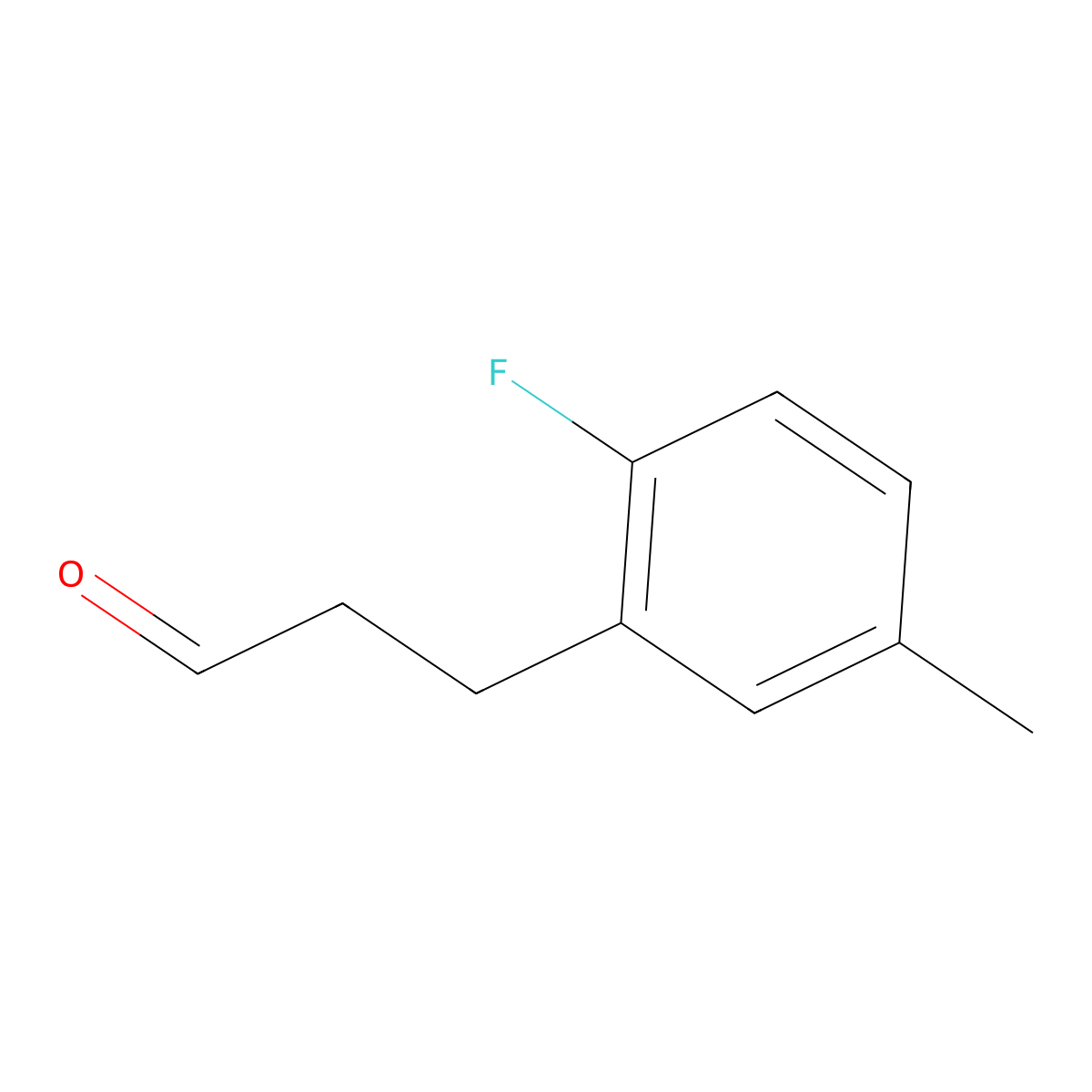 3-(2-Fluoro-5-methylphenyl)propanal molecular structure, CAS 1261648-10-5