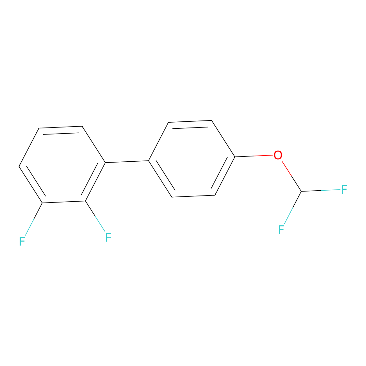 4'-(Difluoromethoxy)-2,3-difluoro-1,1'-biphenyl molecular structure, CAS 1261649-76-6