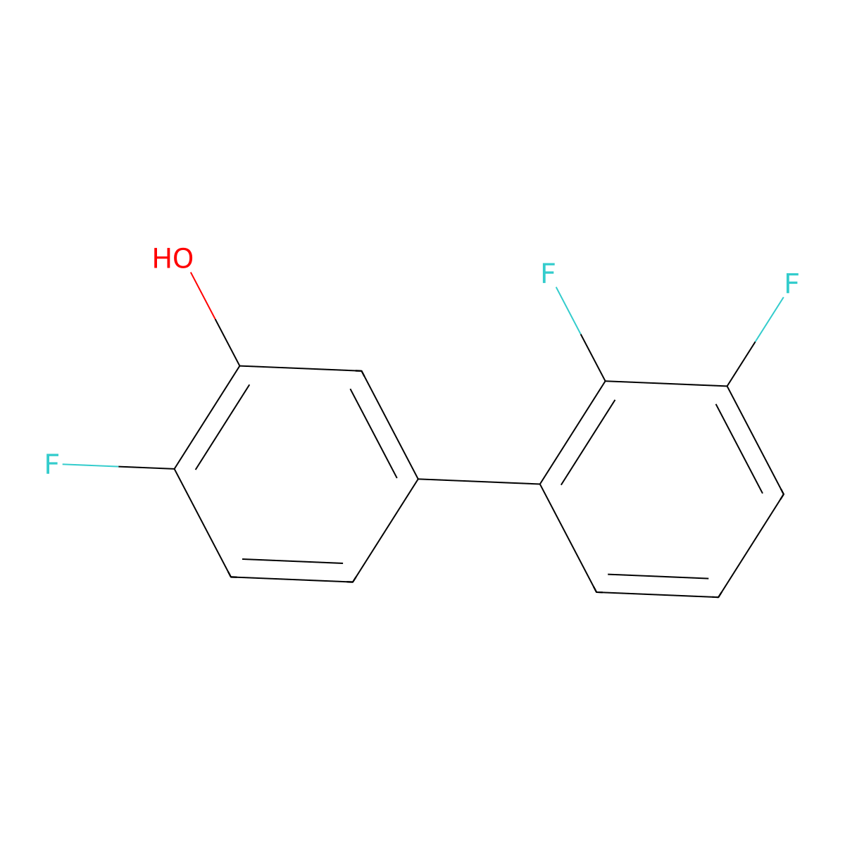 5-(2,3-Difluorophenyl)-2-fluorophenol molecular structure, CAS 1261657-02-6