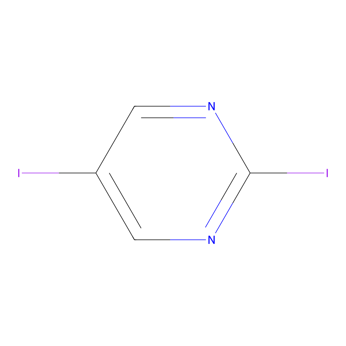 2,5-Diiodopyrimidine molecular structure, CAS 1261658-49-4