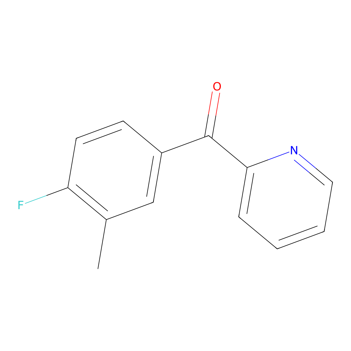 2-(4-Fluoro-3-methylbenzoyl)pyridine molecular structure, CAS 1261658-89-2