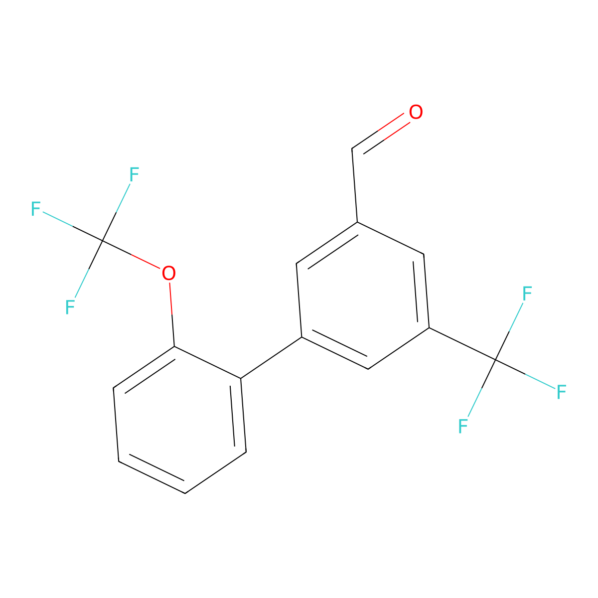 2'-(Trifluoromethoxy)-5-(trifluoromethyl)biphenyl-3-carboxaldehyde molecular structure, CAS 1261661-03-3